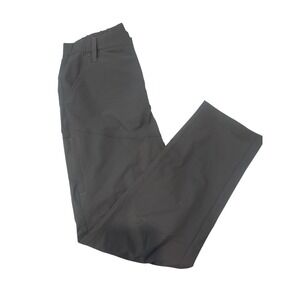 Fioboc Mens Gray Performance Hiking Pants Size L Elastic Waist Articulated Knee